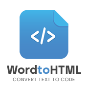 Word to HTML logo